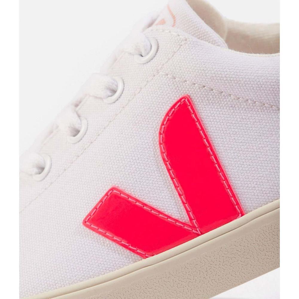 παπουτσια γυναικεια Veja ESPLAR SE CANVAS White/Orange/Pink | GR 513ZUT